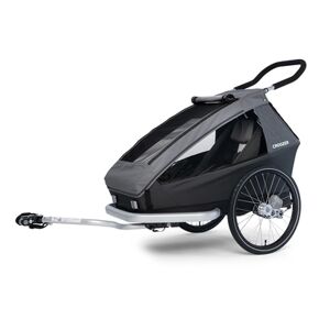 CROOZER Remorque de vélo enfant Kid Keeke 1 Mountain grey