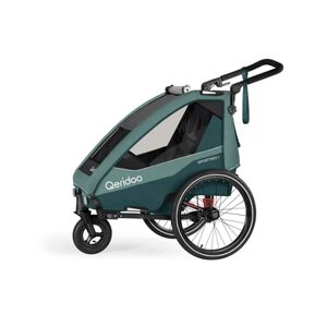 Qeridoo Remorque de vélo enfant Sportrex 1 édition limitée Mineral Blue...