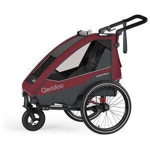 Qeridoo® Remorque de vélo enfant Sportrex 1 édition limitée Cayenne Red...