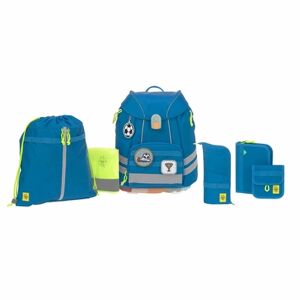 LÄSSIG Cartable d'école enfant Flexy Unique blue 7 pièces