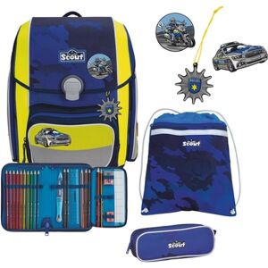 Scout Cartable d'école enfant Genius Blue Police