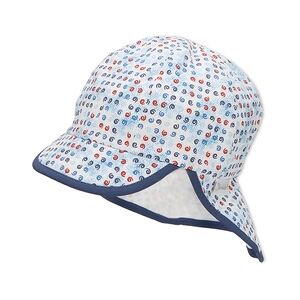 Sterntaler Casquette avec protection de cou Kringel blanc