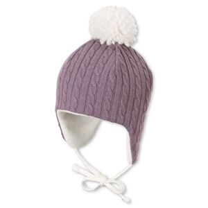 Sterntaler Bonnet Inka motif torsadé violet