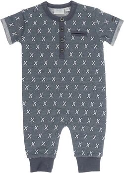 Feetje Pyjama Smile manches courtes à motifs anthracite