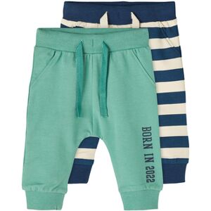 name it Lot de 2 pantalons sweat Nbfbjarne Frosty Spruce 56 (1 mois)