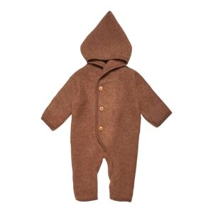 HUTTEliHUT Combinaison bébé BILLIE Button Wool Fleece Caramel 104/110