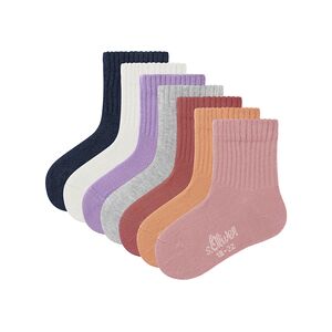 s.Oliver s. Olive r Chaussettes Baby original s org. rib 7er-Pack mellow rose 19/22