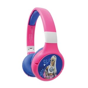 LEXIBOOK Barbie 2in1 Câble Bluetooth®, écouteurs pliables avec volume sécurisé