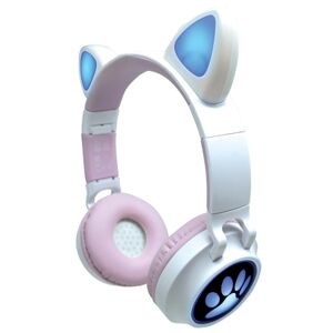 LEXIBOOK Casque audio enfant 2en1 oreilles chat Bluetooth® câble