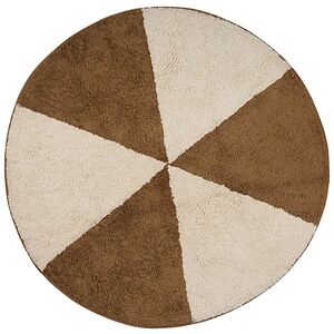 Tapis Petit Tapis enfant rond Circus cream brown Ø 120 cm circonférence 120 cm