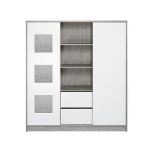 Schardt Armoire enfant 2 portes Eco Star, étagères centrales