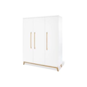 Pinolino Armoire enfant bébé 3 portes Riva blanc