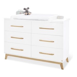 Pinolino Commode à langer Riva extra large blanc/frêne