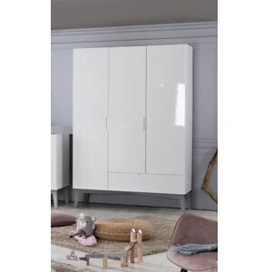 roba Armoire enfant 3 portes Retro 2 bois blanc