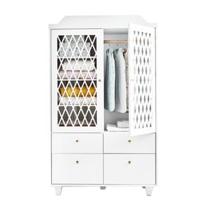 Cam Cam® COPENHAGEN Armoire enfant Harlequin bois blanc