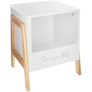 atmosphera Casier de rangement enfant Dream Big blanc bois