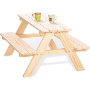 Pinolino Table de pique-nique enfant Nicki pour 4 bois