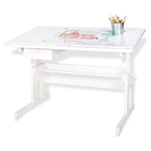 Pinolino Bureau enfant Lena, pin, lasuré blanc