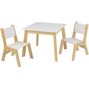 KidKraft® Ensemble table moderne, 2 chaises enfant bois