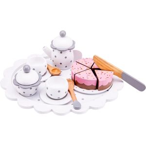 New Classic Toys® New Classic Toys Dînette enfant thé gâteau à découper bois blanc