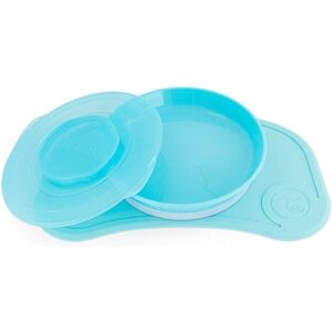 TWISTSHAKE® TWISTSHAKE Assiette plateau enfant support antidérapant mini 6 m+ PP bleu pastel