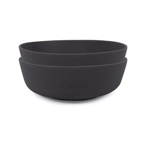 Filibabba Bol enfant silicone Stone Grey lot de 2