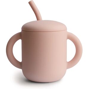 mushie Tasse enfant paille 6 mois+ Blush 125 ml