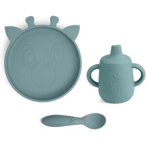 nuuroo Kit vaisselle enfant Elke girafe silicone Lead 3 pièces