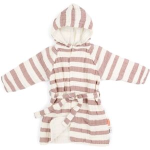 Done by Deer™ Peignoir de bain enfant Stripes rose