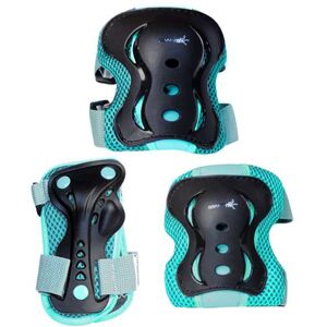 muuwmi Protections enfant pour roller turquoise taille M