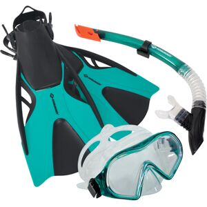 SCHILDKRÖT® Tuba masque palmes adulte Cayman turquoise T.S/M 3 pièces