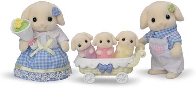 Sylvanian Families® Figurine famille lapin bélier 5735