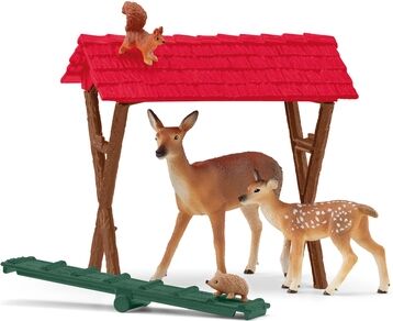 schleich® Figurine cabane des animaux de forêt 42658