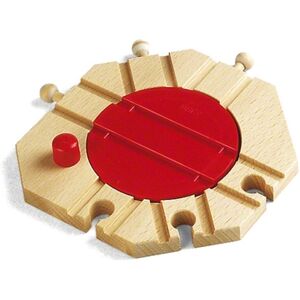 Brio WORLD Plaque tournante mécanique pour circuit de train bois 33361