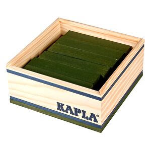 KAPLA Jeu de briques enfant carrés bois vert, 40 pièces