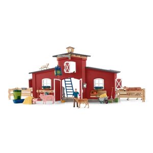 schleich ® Farm World Grande ferme rouge avec animaux et accessoires