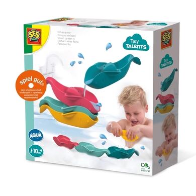 SES Creative® Jouet de bain poissons en banc