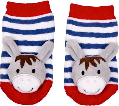 SPIEGELBURG COPPENRATH Chaussettes hochet âne - BabyGlück, one size (2-12 mois)