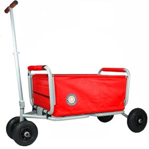 BEACHTREKKER Chariot de transport à main enfant pliable LiFe rouge