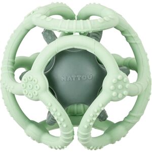 Nattou Balles d'éveil silicone vert menthe vert herbe