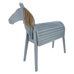 kindsgard Cheval de jardin enfant hoppgalopp bois gris