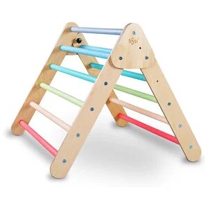 tiSsi® Triangle d'escalade enfant Pikler bois pastel multicolore