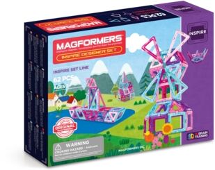 MAGFORMERS® Jeu magnétique Inspire, 62 pièces