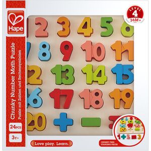 Hape Puzzle chiffres et calcul bois E1550