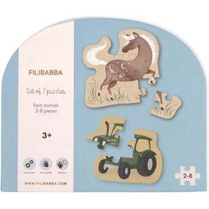 Filibabba Puzzle animaux de ferme lot de 7