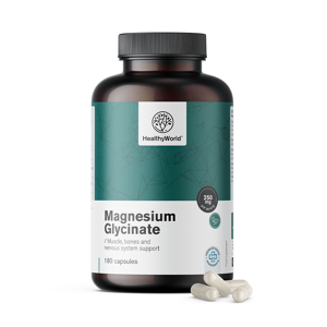 Healthy World Glycinate de magnesium 250 mg, 180 gelules