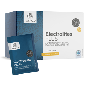 Healthy World Electrolytes - poudre pour la preparation de boissons, 20 sachets