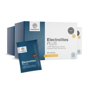 Healthy World 3x Electrolytes - poudre pour la preparation de boissons, ensemble 60 sachets