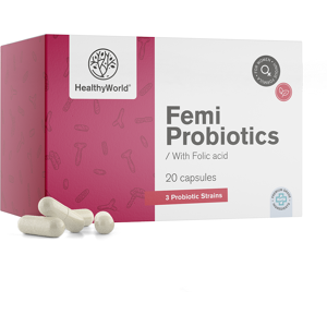 Healthy World Femi Probiotics - pour les femmes, 20 gelules