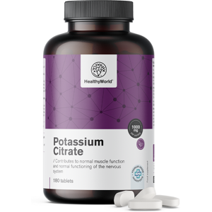 Healthy World Citrate de potassium 1000 mg, 180 comprimés